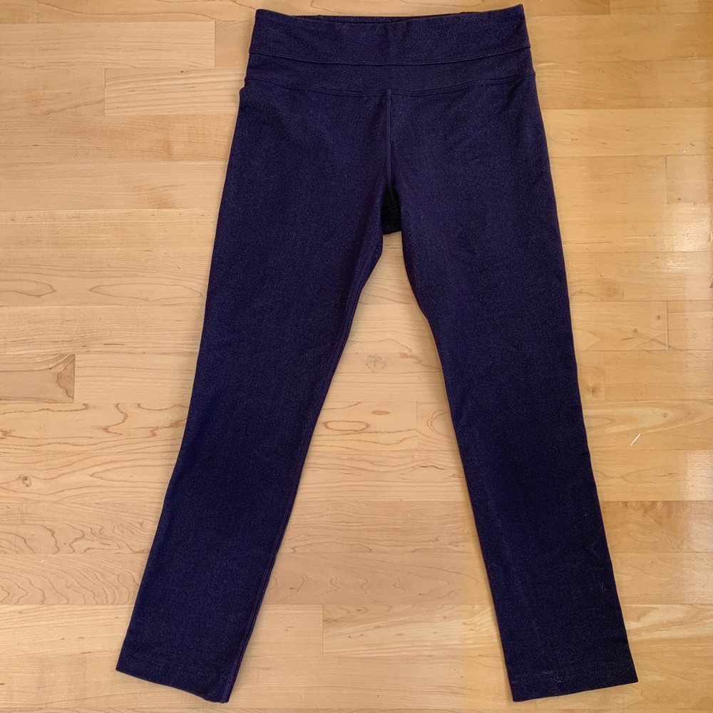 Lululemon Blue Denim Shimmer Leggings (size 2)